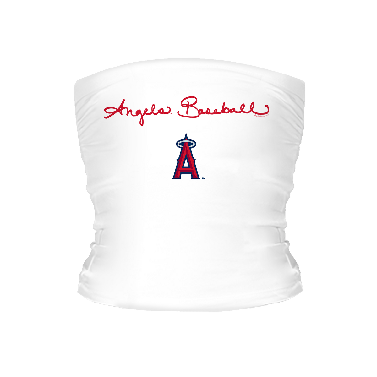 Los Angeles Angels Logo Script Tube Top - Tiny Turnip