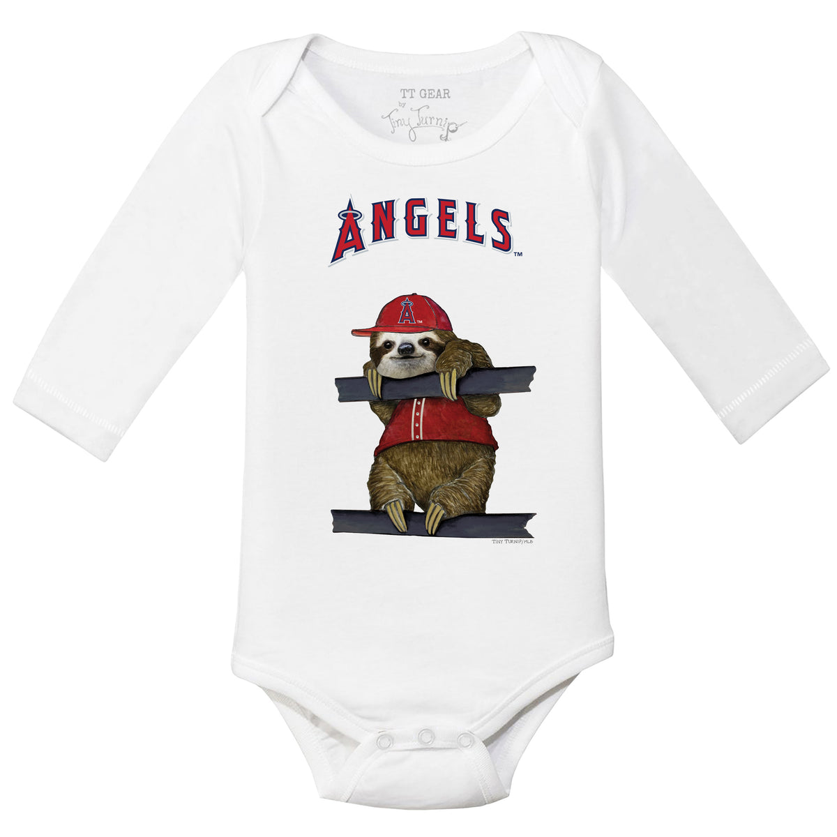 Los Angeles Angels Sloth Long Sleeve Snapper