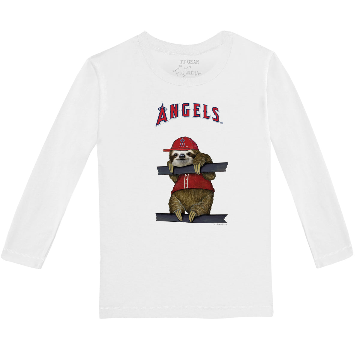 Los Angeles Angels Sloth Long-Sleeve Tee Shirt