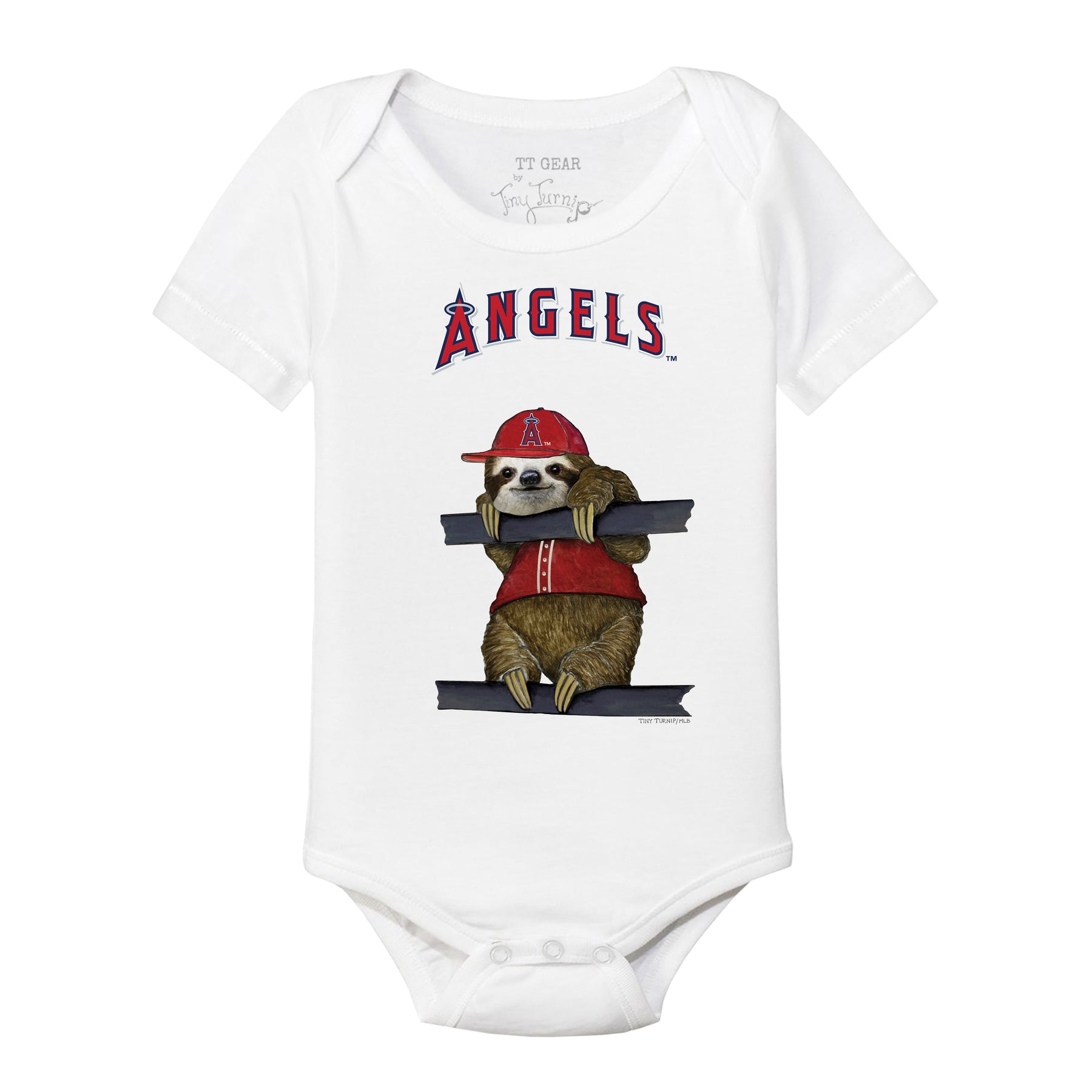 Los Angeles Angels Sloth Short Sleeve Snapper