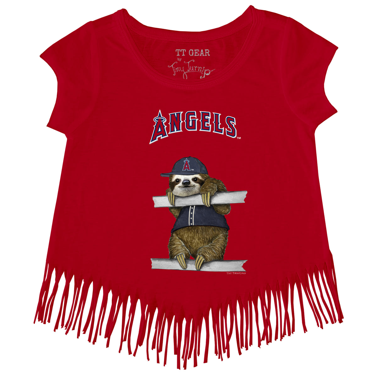 Los Angeles Angels Sloth Fringe Tee