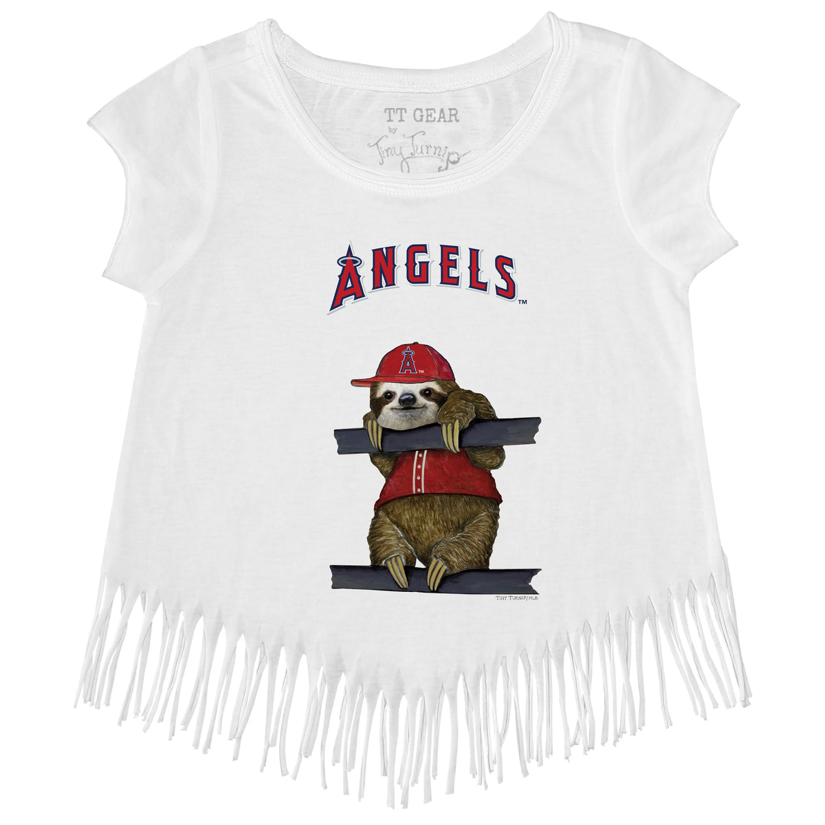 Los Angeles Angels Sloth Fringe Tee