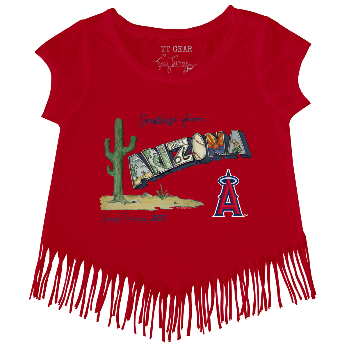 Los Angeles Angels Spring Training 2025 Fringe Tee