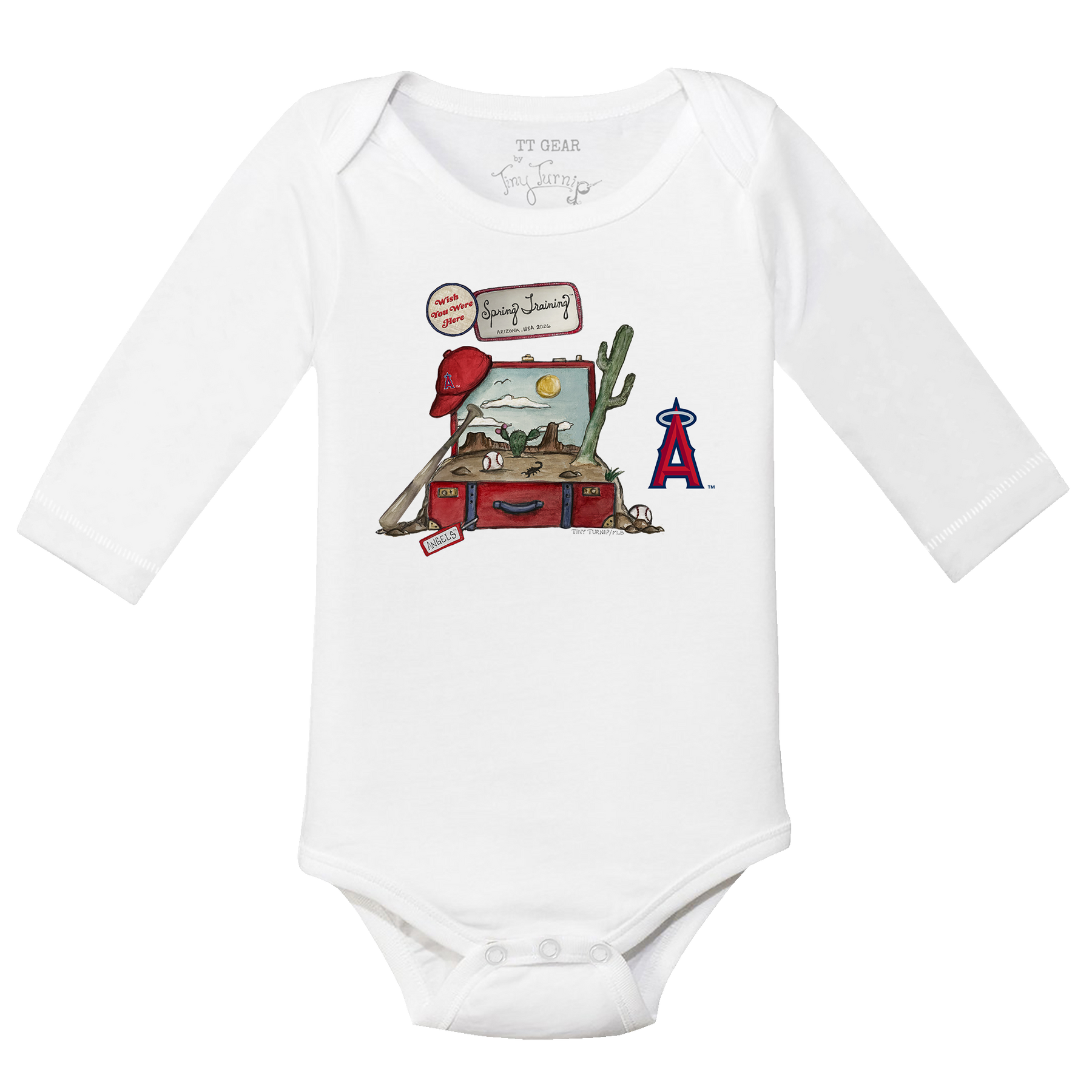 Los Angeles Angels Spring Training 2026 Long Sleeve Snapper - Tiny Turnip