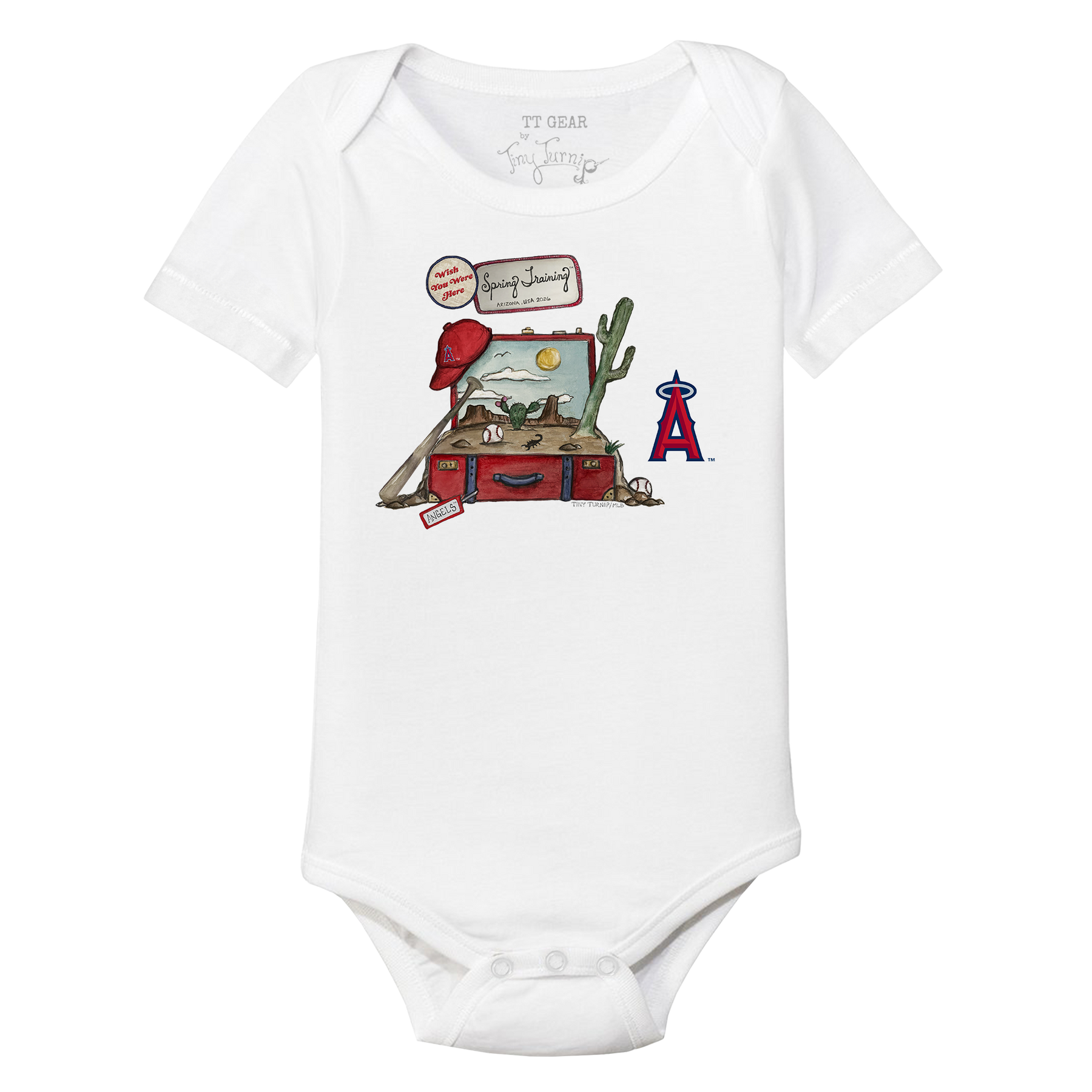 Los Angeles Angels Spring Training 2026 Short Sleeve Snapper - Tiny Turnip