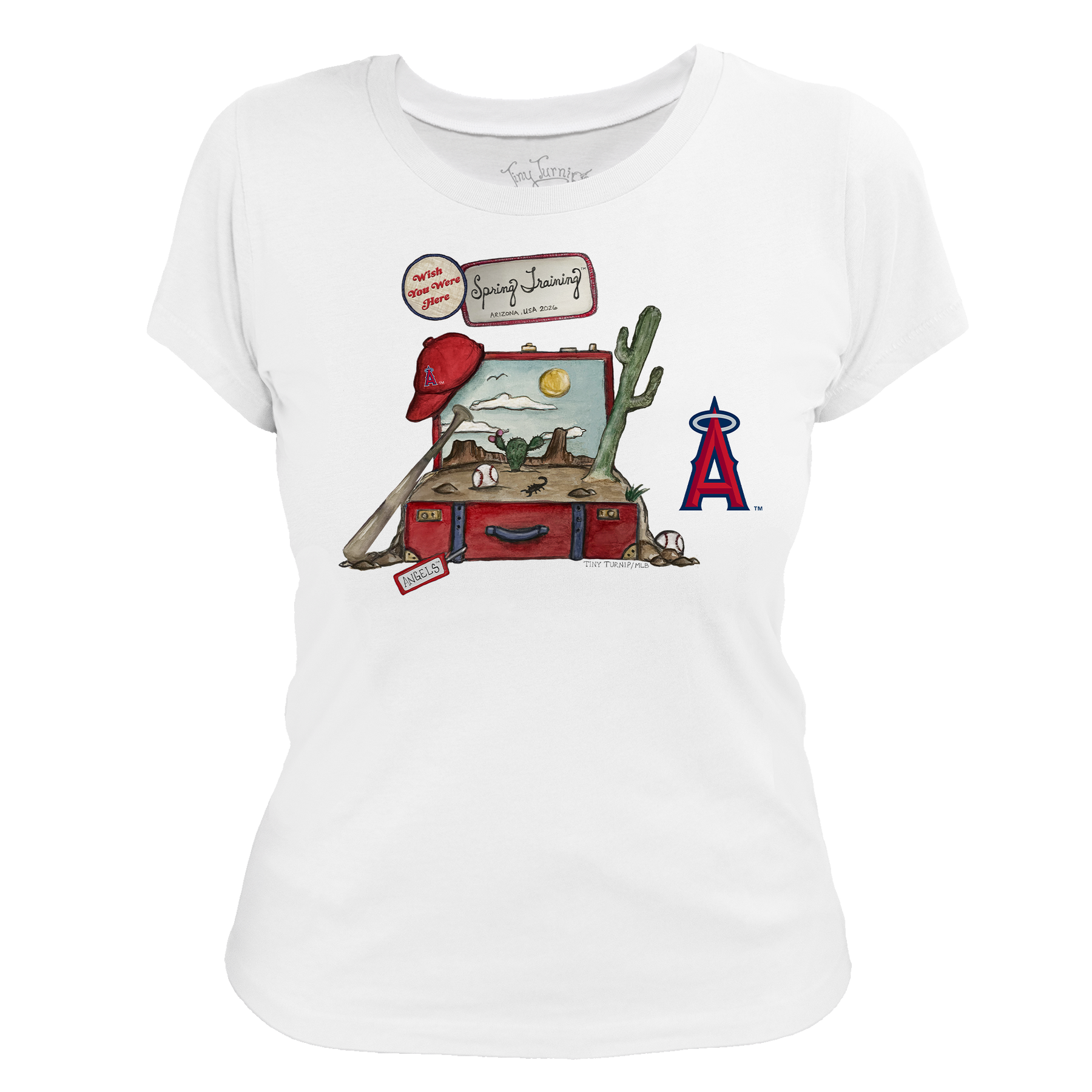 Los Angeles Angels Spring Training 2026 Women's Tee Shirt - Tiny Turnip