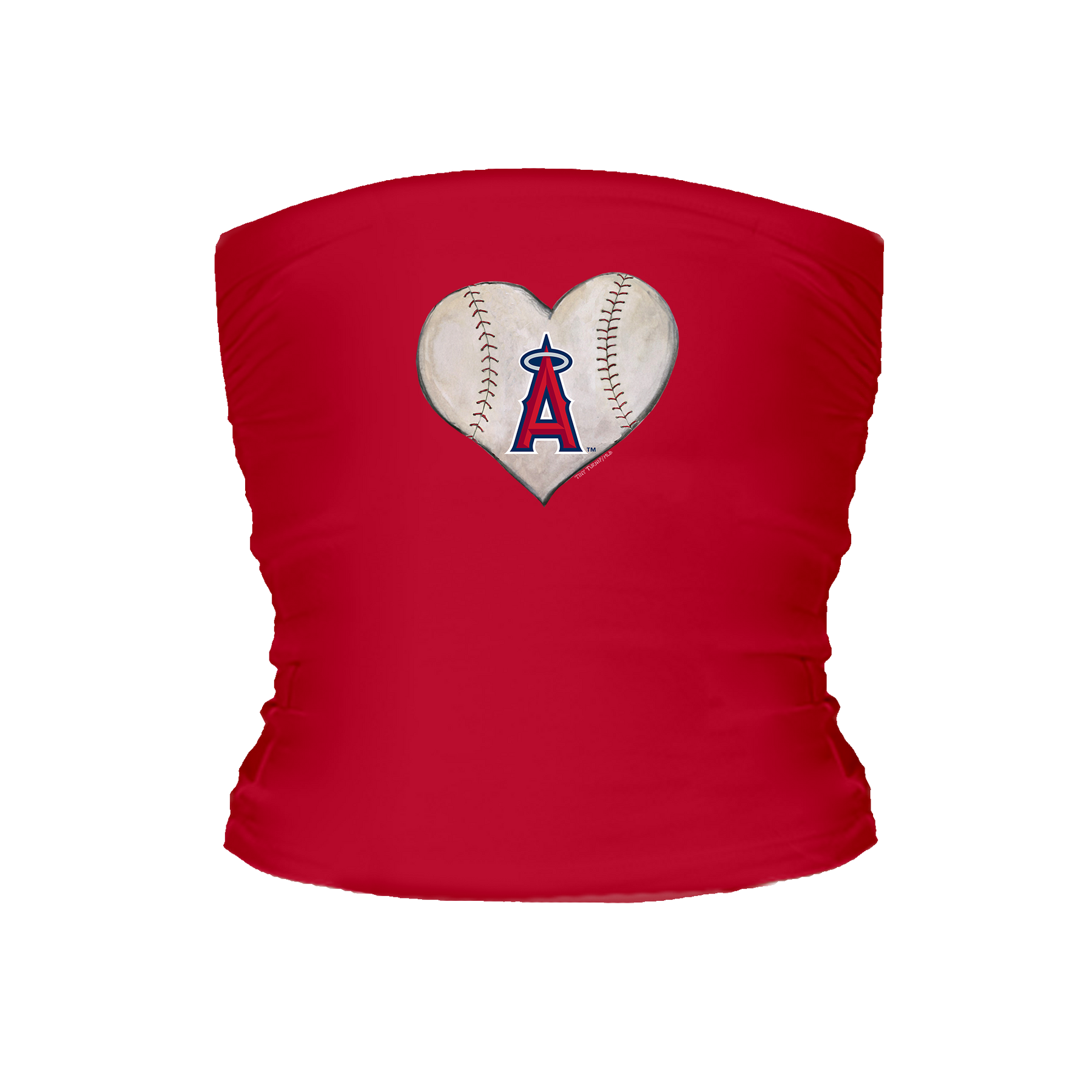 Los Angeles Angels Stitched Heart Tube Top - Tiny Turnip