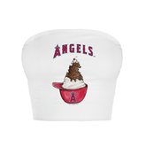 Los Angeles Angels Sundae Helmet Crop Tube Top - Tiny Turnip