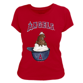 Los Angeles Angels Sundae Helmet Women's Tee Shirt