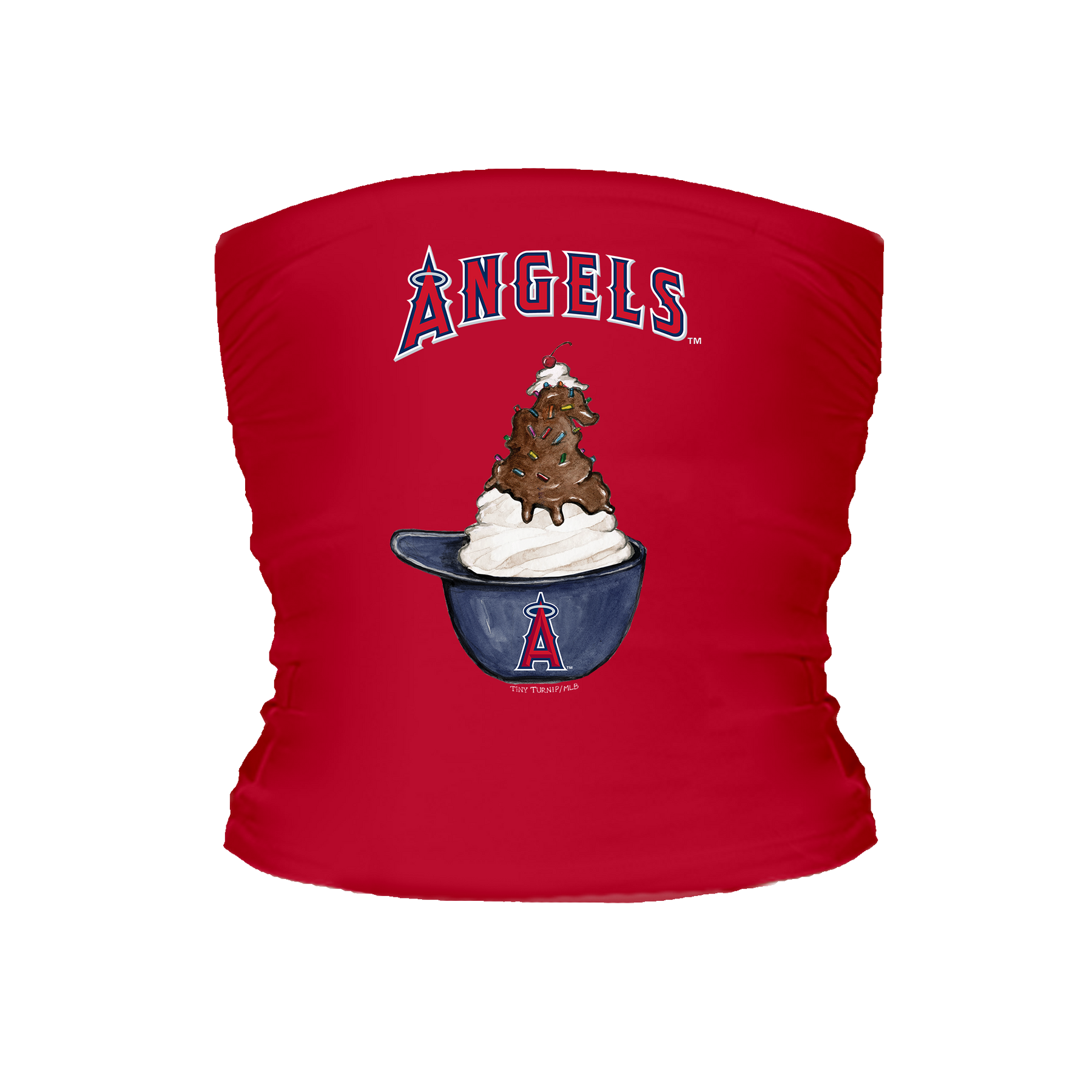 Los Angeles Angels Sundae Helmet Tube Top - Tiny Turnip