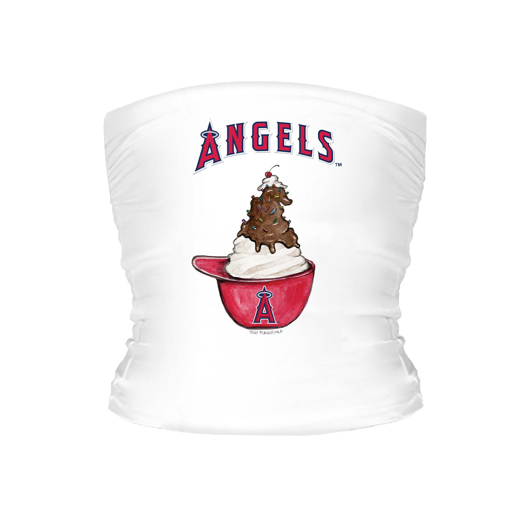 Los Angeles Angels Sundae Helmet Tube Top - Tiny Turnip