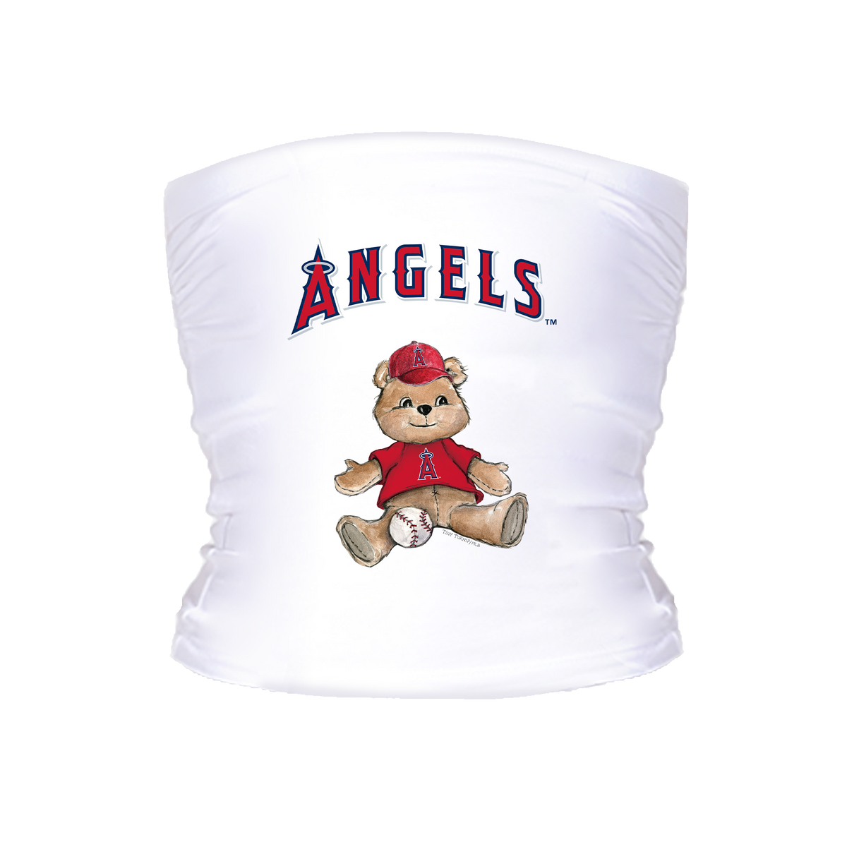 Los Angeles Angels Teddy Crop Tube Top