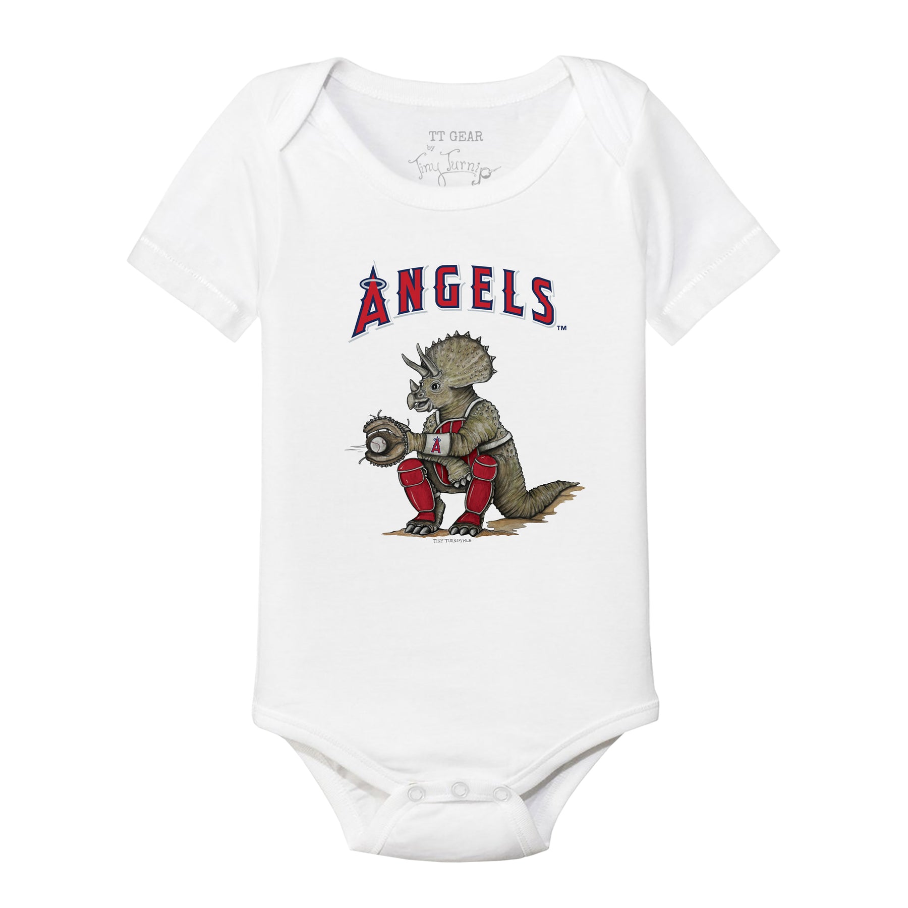 Los Angeles Angels Triceratops Short Sleeve Snapper