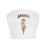 Los Angeles Angels Triple Scoop Crop Tube Top