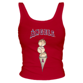 Los Angeles Angels Triple Scoop Ribbed Tank