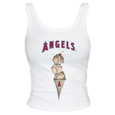 Los Angeles Angels Triple Scoop Ribbed Tank - Tiny Turnip