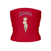 Los Angeles Angels Triple Scoop Tube Top - Tiny Turnip