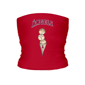 Los Angeles Angels Triple Scoop Tube Top - Tiny Turnip