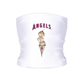 Los Angeles Angels Triple Scoop Tube Top - Tiny Turnip