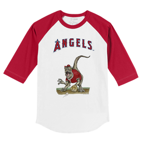 Los Angeles Angels Velociraptor 3/4 Red Sleeve Raglan