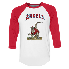 Los Angeles Angels Velociraptor 3/4 Red Sleeve Raglan