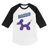 Arizona Diamondbacks Balloon Dog 3/4 Black Sleeve Raglan