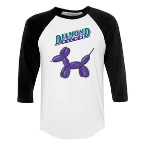 Arizona Diamondbacks Balloon Dog 3/4 Black Sleeve Raglan