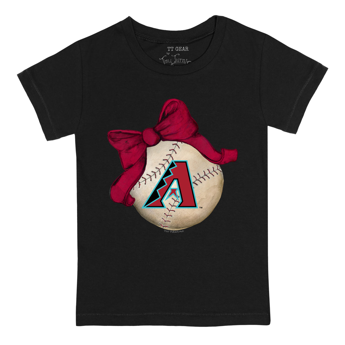 Arizona Diamondbacks Baseball Bow Tee Shirt