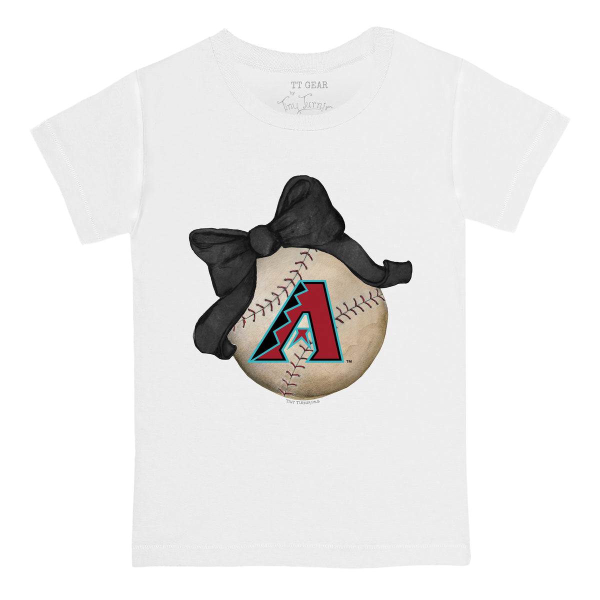 Arizona Diamondbacks Baseball Bow Tee Shirt