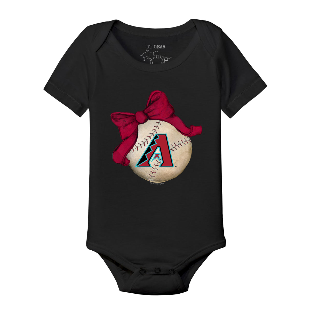 Arizona Diamondbacks Baseball Bow Short Sleeve Snapper