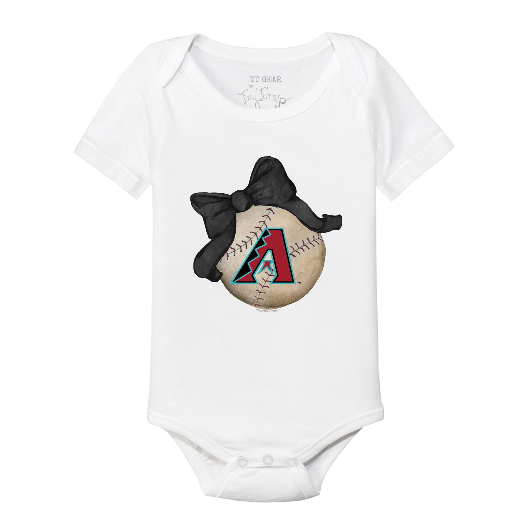 Arizona Diamondbacks Baseball Bow Short Sleeve Snapper
