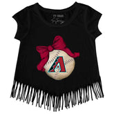 Arizona Diamondbacks Baseball Bow Fringe Tee