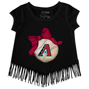 Arizona Diamondbacks Baseball Bow Fringe Tee