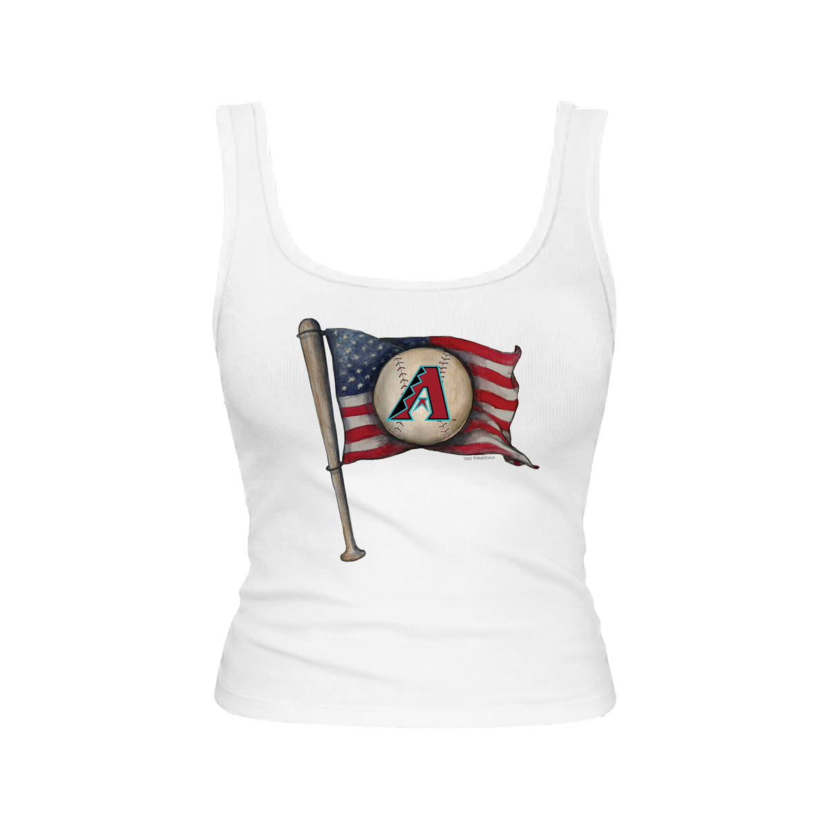 Arizona Diamondbacks Baseball Flag Emmy Tank