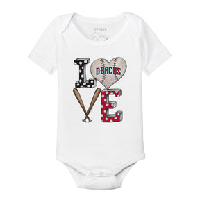 Arizona Diamondbacks Baseball LOVE Short Sleeve Snapper