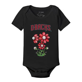 Arizona Diamondbacks Blooming Baseballs Short Sleeve Snapper