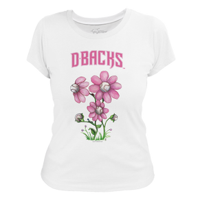 Arizona Diamondbacks Blooming Baseballs Tee Shirt - Tiny Turnip