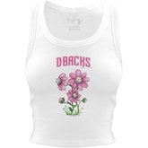 Arizona Diamondbacks Blooming Baseballs Crop Tank - Tiny Turnip