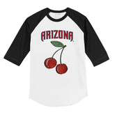 Arizona Diamondbacks Cherries 3/4 Black Sleeve Raglan