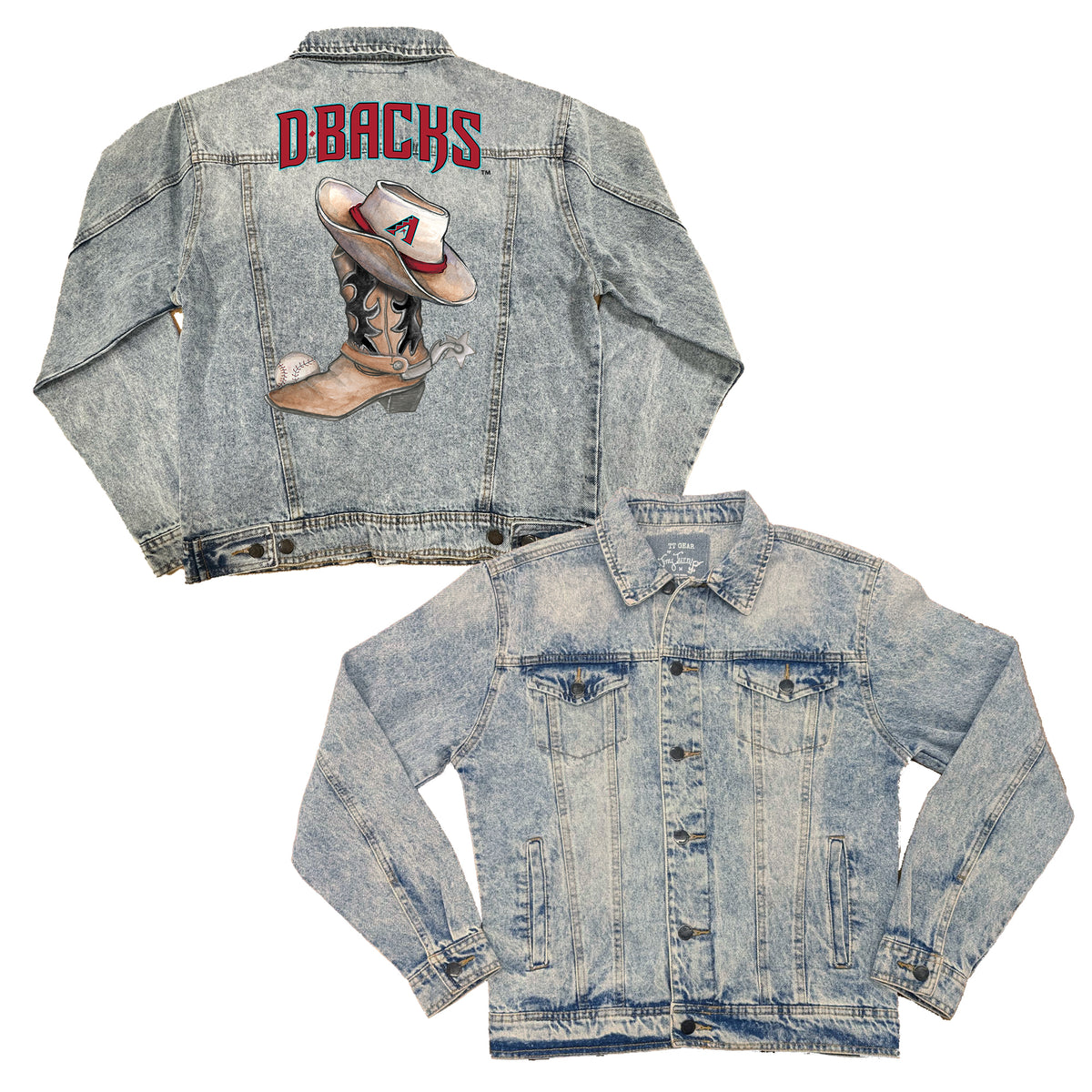 Arizona Diamondbacks Cowboy Boot Boyfriend Denim Jacket