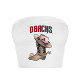 Arizona Diamondbacks Cowboy Boot Crop Tube Top
