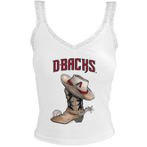 Arizona Diamondbacks Cowboy Boot Lace Tank