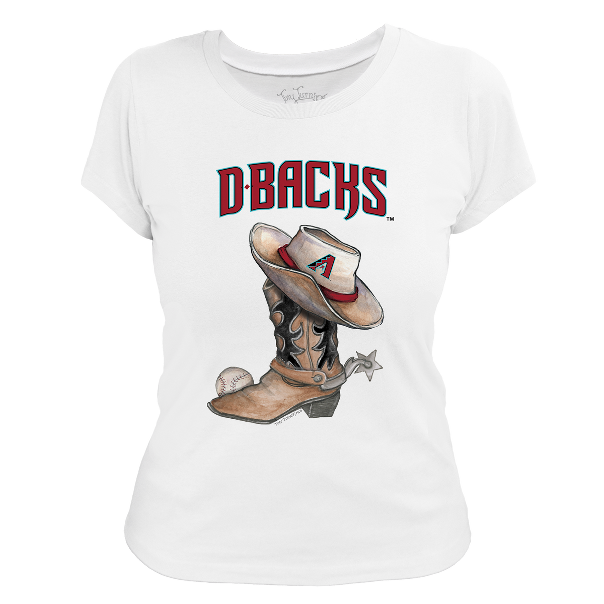 Arizona Diamondbacks Cowboy Boot Women's Tee Shirt