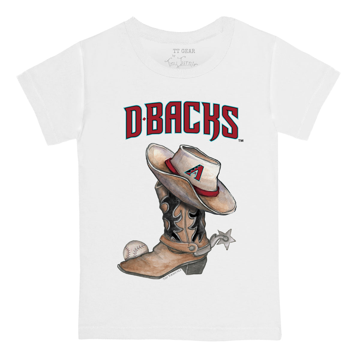 Arizona Diamondbacks Cowboy Boot Kid's Tee Shirt