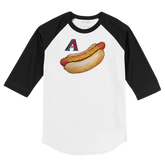 Arizona Diamondbacks Hot Dog 3/4 Black Sleeve Raglan