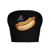 Arizona Diamondbacks Hot Dog Crop Tube Top