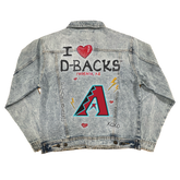I Heart Diamondbacks Boyfriend Denim Jacket - Tiny Turnip