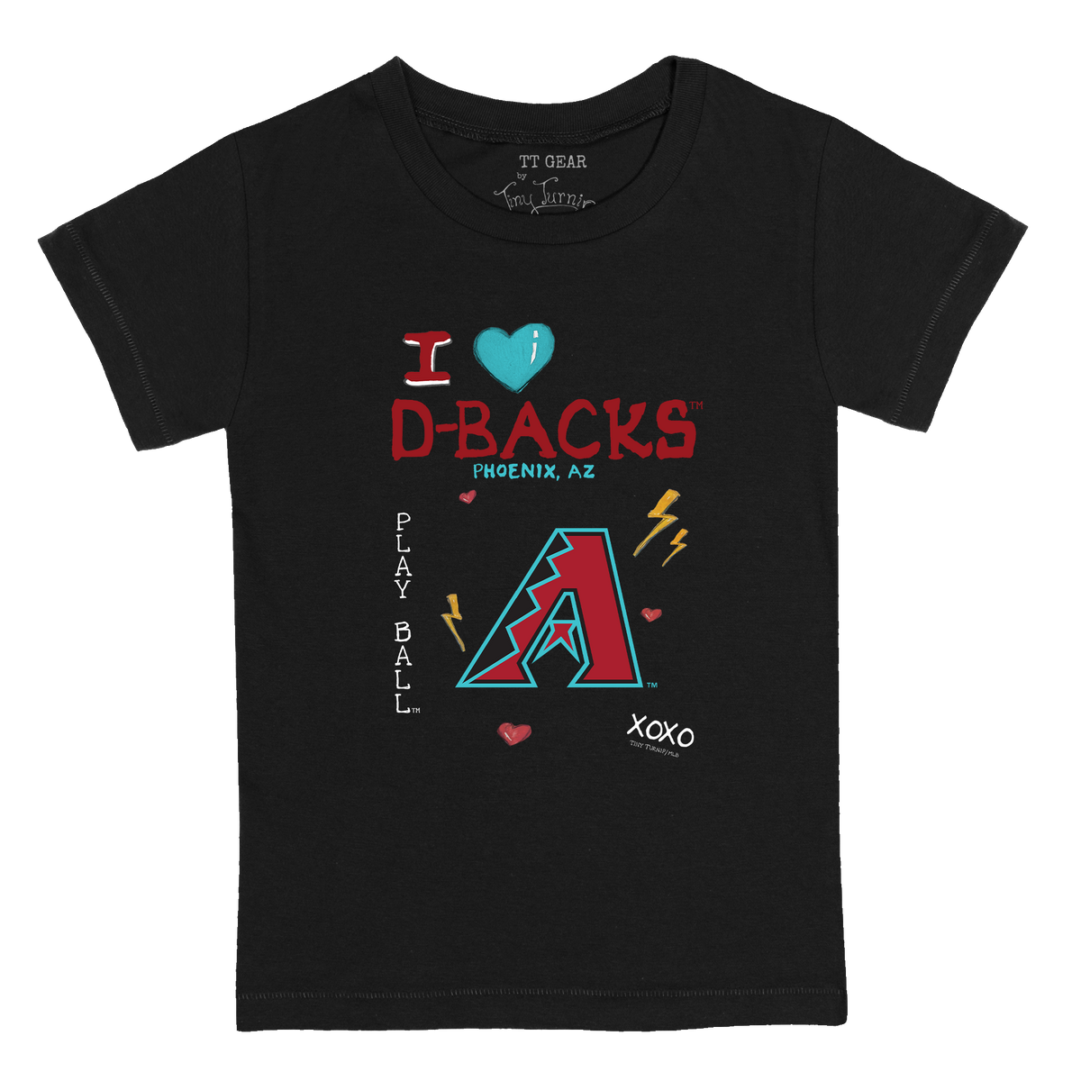I Heart Diamondbacks Kid's Tee Shirt - Tiny Turnip