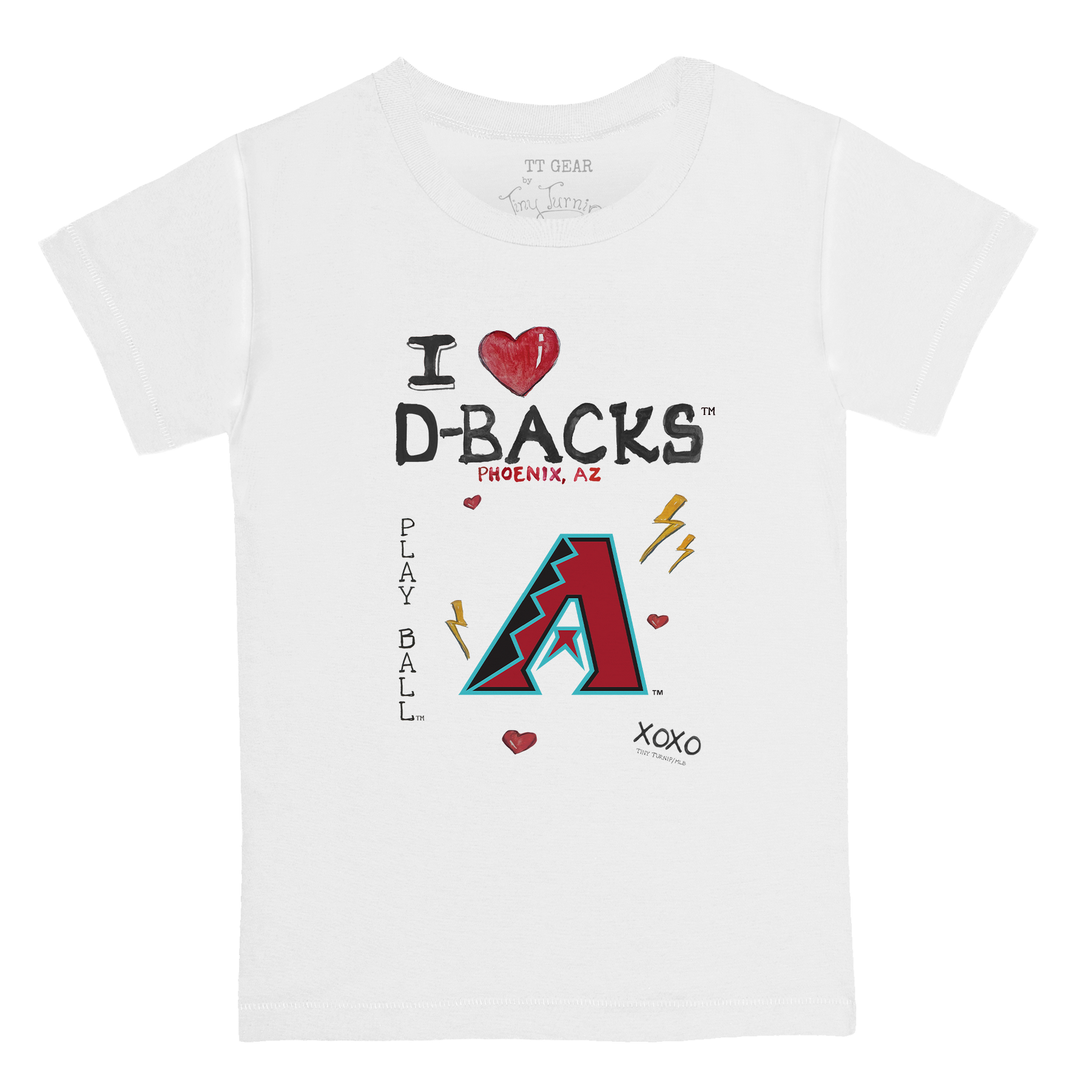 I Heart Diamondbacks Kid's Tee Shirt - Tiny Turnip