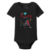 I Heart Diamondbacks Short Sleeve Snapper - Tiny Turnip